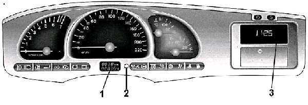  Счетчик пройденного пути и часы Opel Vectra B