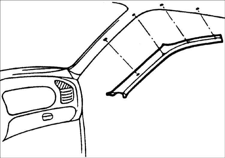  Отделка потолка Hyundai Accent