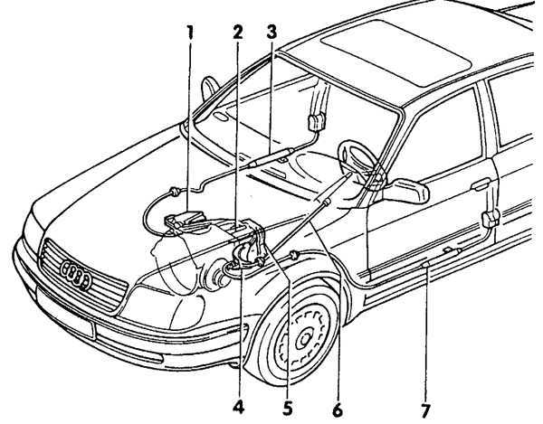 Механизм натяжения передних ремней безопасности Audi A6