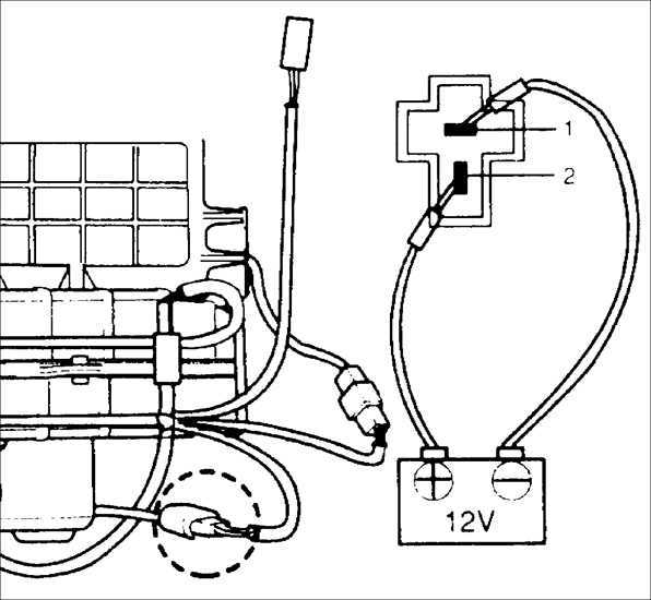  Проверка двигателя вентилятора Kia Sephia