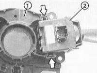  Снятие и установка указателя поворота/выключателя стеклоочистителя BMW 3 (E46)